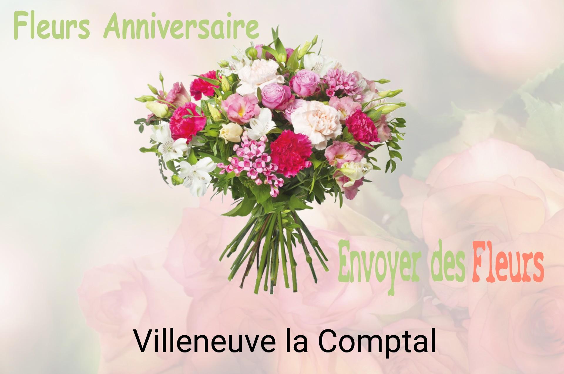 Bouquet de fleurs d’anniversaire livré à Villeneuve-la-Comptal